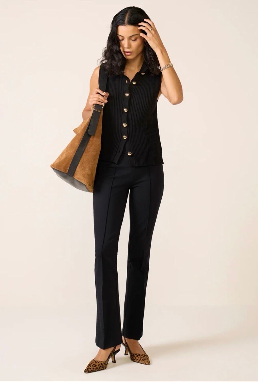 Spanx Ponte Micro Flare Pant in Classic Black Size S (Tall)